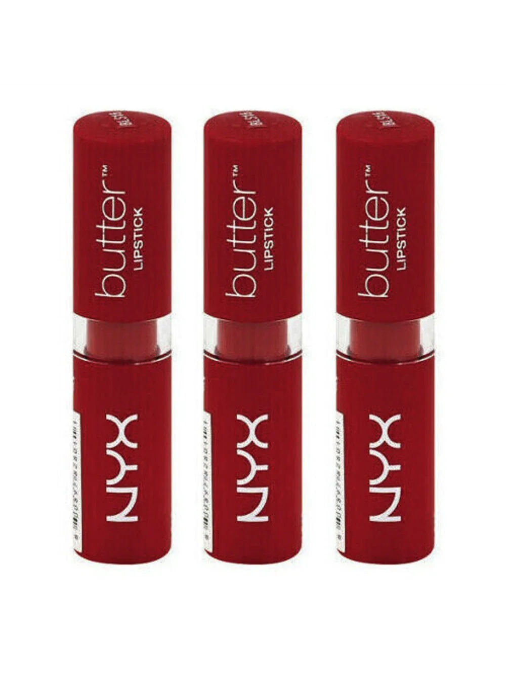 Lot of 3: NEW NYX Lip Butter Lipstick in BLS15 Firecracker (Sealed, 3-Pack)